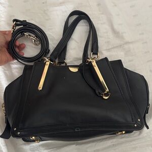 Coach Elegant Black Leather Handbag